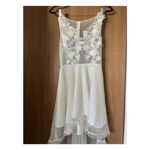 Elegant White Lace Dress